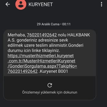 Kuryenet Kart Teslim Sorunu
