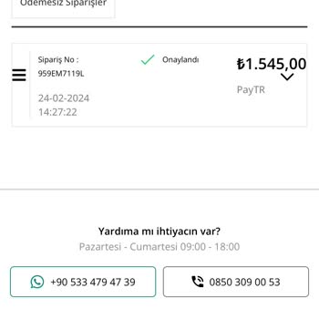 By Zehra Türk Gönderilmeyen Sipariş Para İadesi