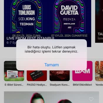 Passolig Mobil Uygulama Giriş Hatası
