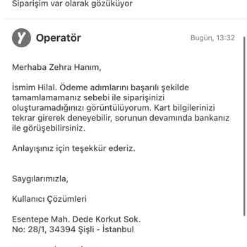 Yemeksepeti Çöp Sepeti Ödeme Sorunu