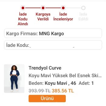 Trendyolmilla Göndermiş Olduğum Ürünün İadesini Gerçekleştirmiyor