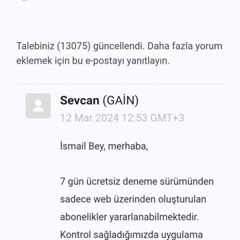 Gain 7 Gün Ücretsiz Yalanı
