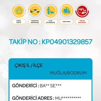 PTT Kargo Ürünü Getirip Beni Bulamadıklarını İfade Ediyor.