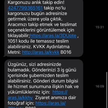 Aras Kargo Teslim Edilmeyen Kargo Ve Şubedeki Temsilcinin Kabalığı