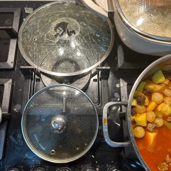 Schafer Isıya Dayanıksız Sürekli Kırılan Tencere Kapakları