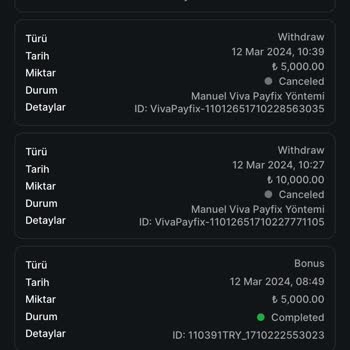 Casinoviva 10 Bin Tl'mi Vermiyor