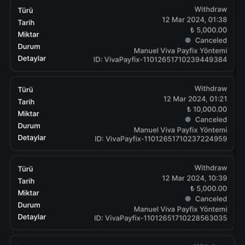 Casinoviva 10 Bin Tl'mi Vermiyor