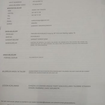 Hepsiburada Servis Değişim Onay Raporu Olan Ürünü Değiştirmiyor