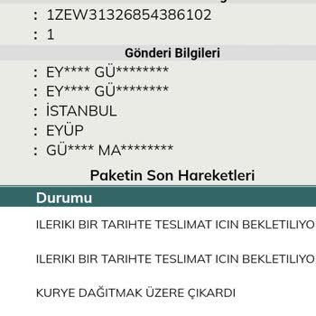 UPS Türkiye Kargo Süreç Mağduriyeti