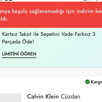 Boyner Çark İndirim Sorunu
