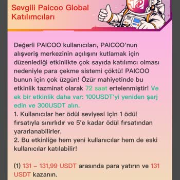 Paicoo 322 Dolarımı Geri Versin