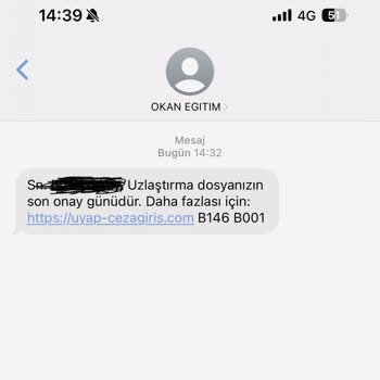 Devlet Kurumları ve STK'lar Adıyla Dolandırıcılık Şüpheli Mesaj Gönderilmesi
