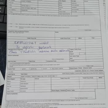 Electrolux İade Olan Ürün Hk