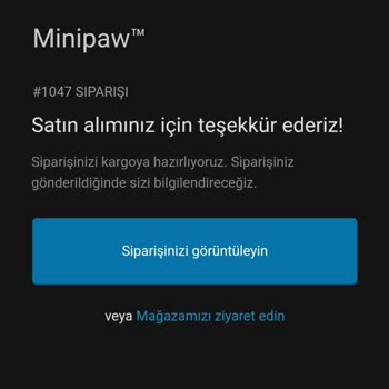 Minipaw.com.tr'den Alışveriş Hayal Kırıklığı