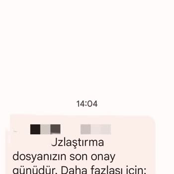 Okan Eğitim (SMS) Adıyla Uzlaşma Dosyanızın Son Günü Mesajı