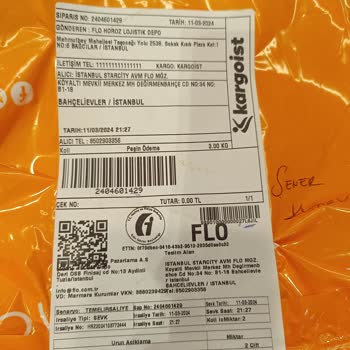 FLO Ayakkabı FLO 2 Ayakkabı Sipariş Tek Ayakkabı Geldi Dikkat...