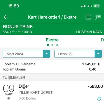 Garanti BBVA Kart Ücreti İadesi