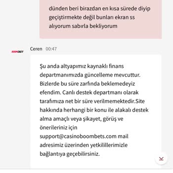 Boombet: ₺10,000 Withdrawal Pending for Over 24 Hours