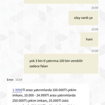 Betturkey Hakkım Olan Parayı Yatırmaması