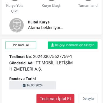 Digital Kurye 11gun Sonra Kargo Geliyor?