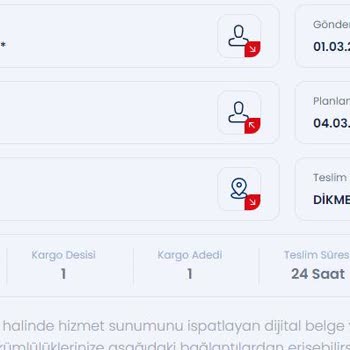 Aras Kargo İstanbul'dan Ankara'ya 12. Günde Dahil Teslim Edilmeyen Kargo