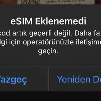 Vodafone E-sim Tanımlanamıyor, Fiziksel Sim De Verilmiyor