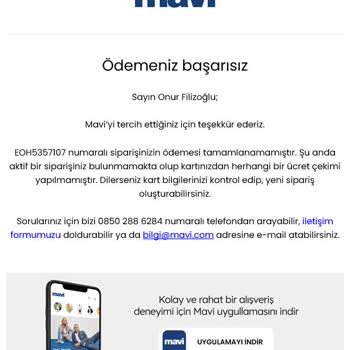 Mavi Uygulaması Ve GarantiPay Ödemeli Siparişinizi Göndermiyorlar