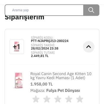 Epttavm Den Alınan Kuru Mama Orijinal Olmama