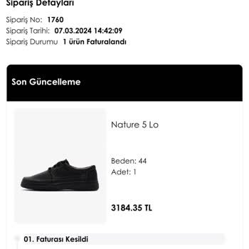 Klaud Ayakkabı Ürünüm Hala Gönderilmedi!
