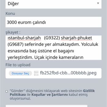 Air Arabia Param Çalındı Uçakta