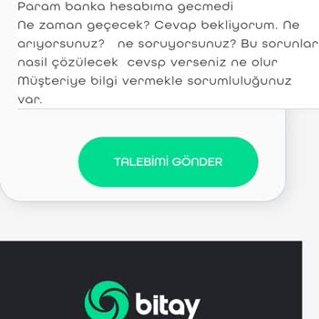Bitay Kriptodan Para Çekim Sorunu