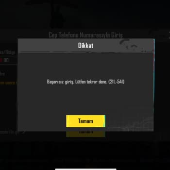 PUBG Giriş Sorunu: 211-541 Hatası Ve Erişim Engeli