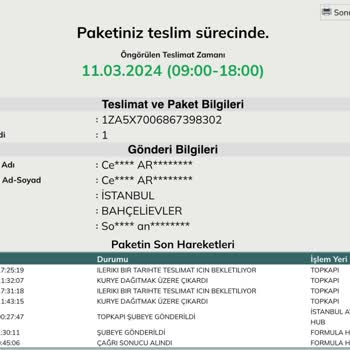 UPS Türkiye Dağıtıma Çıkıyor Ama Teslim Edilmiyor!