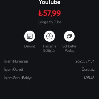 Youtube.com Premium İptal Ettiğim Halde Para Çekildi