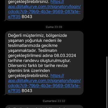 Dijitalkurye Hat Teslimatı Yapmıyor.