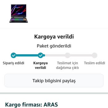 Amazon Ve Aras Kargo'nun Teslimat Gecikmesiyle İlgili Şikayetim