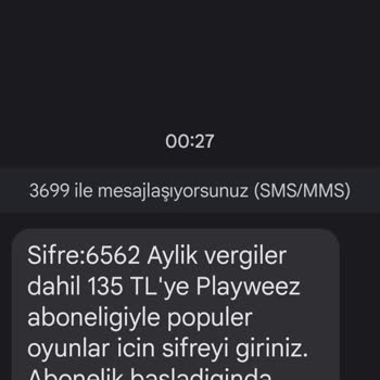 Vodafone 1240 Ve 3699 Mesajları