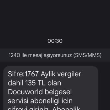 Vodafone 1240 Ve 3699 Mesajları