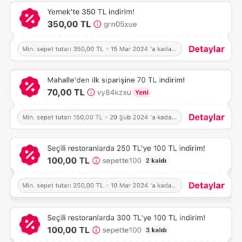 Yemek Sepeti İndirim Kodum Kayboldu