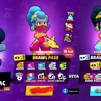 Supercell Brawl Pass Bir Defa Lığına Mahsus Bedava Olsun