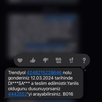 Aras Kargo Ortadağ Şubesi Kargomu Teslim Etti Gösterip Teslim Etmedi