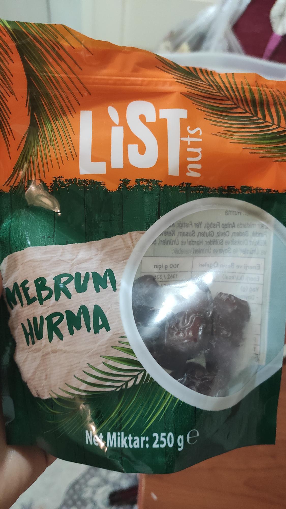 BİM List Nuts Mebrum Hurma Şikayetvar