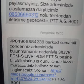 PTT Kargo Adrese Teslimat Sorunu