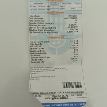 İGDAŞ Düzensiz Fatura Tarihi