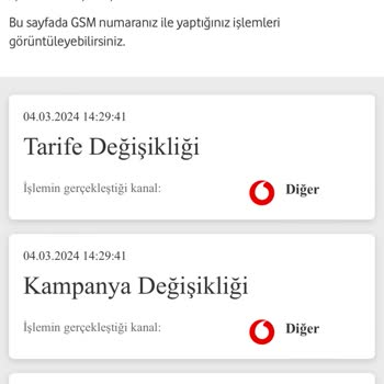 Vodafone Red'li 40 GB Tarifem Hk.