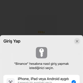 Binance Bu Cihazda Anahtar Sorunu