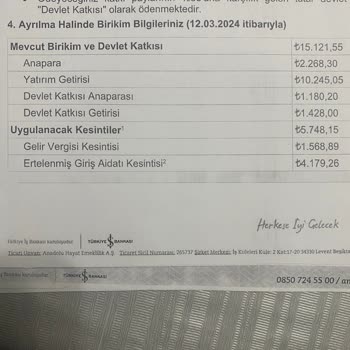 Anadolu Hayat Emeklilik Para İadesi Ve Kesinti