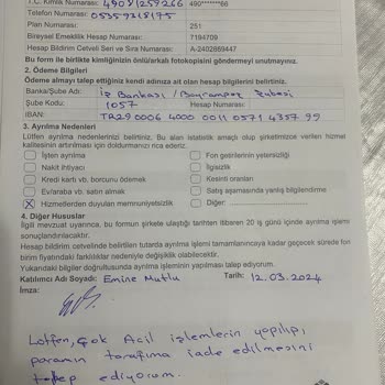 Anadolu Hayat Emeklilik Para İadesi Ve Kesinti