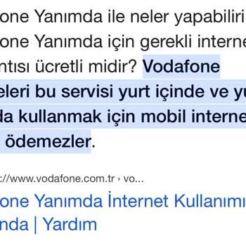 Vodafone Yanımda İnternet Hakkından Harcamıyorsa Bu Nasıl Oluyor?
