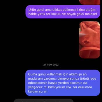 Şehri Moda Butik Şehrimoda Defolu Ürün Satıp İade Almıyor